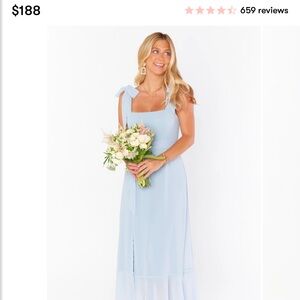 Elegant Light Blue Women's Dress